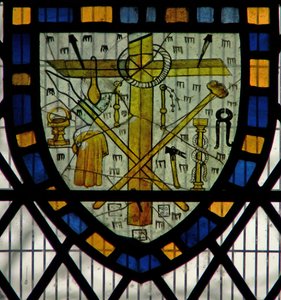 Window Ww depicting a Shield with the Instruments of the Passion