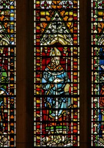 Window Ww depicting an archbishop by English School