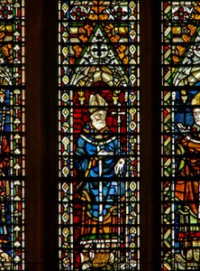 Window Ww depicting an archbishop by English School