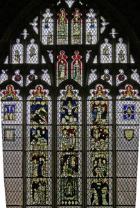 Window Ww depicting Fragments and Panels Reassembled by Eric Milner-White 1955-57
