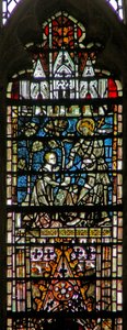 Window depicting a Resurrection scene: Noli Me Tangere