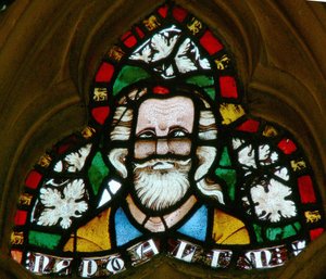 Window depicting Naphtali by English School