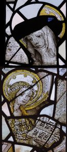 Window depicting St Anne Teaching the Virgin to read by English School