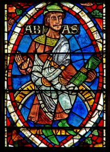 Window depicting a genealogical figure: Abia