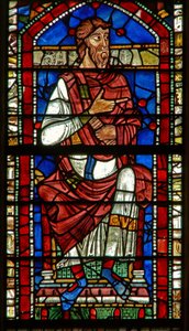 Window depicting a genealogical figure: Aminadab
