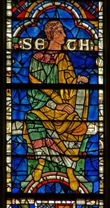 Window depicting a genealogical figure: Semel