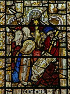 Window depicting the Nativity