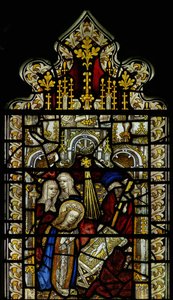 Window depicting the Nativity by English School