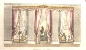 Window drapery, plate 114 from Ackermann