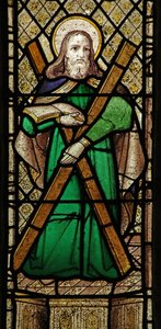 Window 2 depicting St Andrew by English School