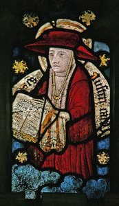 Window depicting a cardinal - Doctor of the Church?