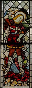 Window depicting St Michael