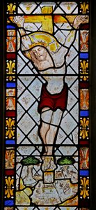 Window 3 depicting the Crucifixion by English School