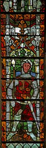 Window n4 depicting a Fitzhamon knight