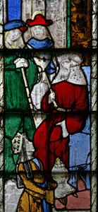 Window n5 depicting Solomon and Sheba by English School