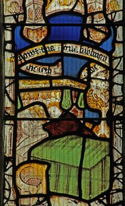 Window 1 depicting the Death of Adam by English School