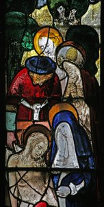 Window s2 depicting the Entombment by English School
