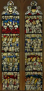 Window depicting the angelic Hierarchy by English School
