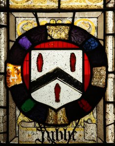 Window depicting arms of Tubbe