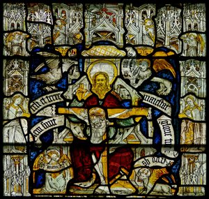 Window w24 depicting the Trinity