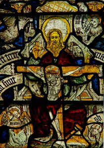 Window w24 depicting the Trinity