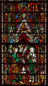 Window w27 depicting the Annunciation