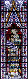 Window depicting St Lawrence by English School