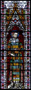 Window depicting St Vincent by English School