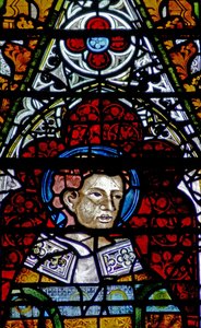 Window depicting St Vincent by English School