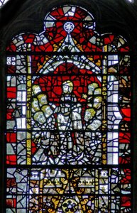 Window depicting Christ Teaching His disciples