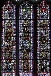 Window depicting Prophets by English School