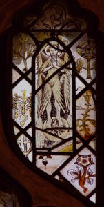Window w3 depicting an angel by English School