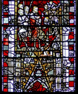 Window depicting the Entry into Jerusalem by English School