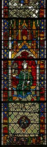 Window w40 depicting St Peter by English School