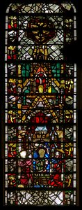 Window w42 depicting St Catherine is imprisoned by English School