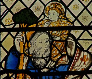 Window W46 depicting St Christopher by English School