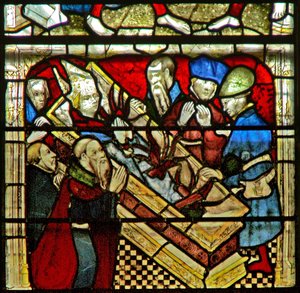 Window W5 depicting a scene from the life of St William by English School