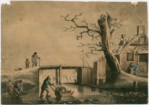 Winter Scene by English School