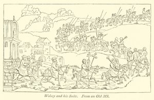 Wolsey and his Suite by English School