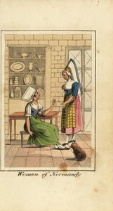 Women of Normandy, France, in a Kitchen