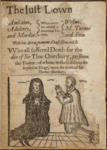 Woodcut on the Subject of the Murder of Sir Thomas Overbury by English School