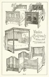 Wooden Bedsteads, by Heal and Son and J S Henry and Company by English School