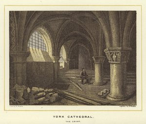 York Cathedral, the Crypt by English School