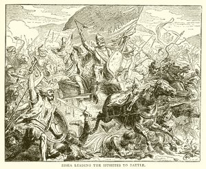 Ziska Leading the Hussites to Battle by English School