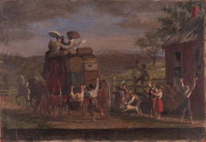 Study for the Pemigewasett Coach, c.1880-89 by Enoch Wood Perry