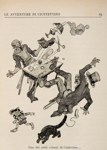 Illustration from Le Avventure di Ciuffettino by Enrico de Conti Novelli