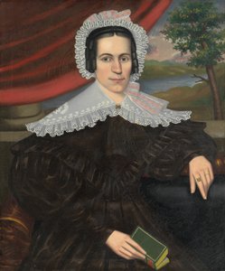 Woman with a Green Book Louisa Gallond Cook, 1838
