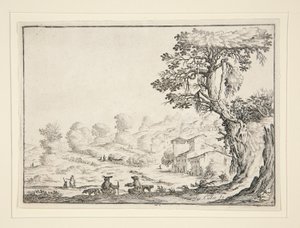 Hunting Scene: Casting for the Scent by Ercole Bazzicaluva