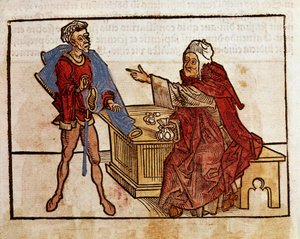 Transaction between a Jew and a loan shark Page taken from the travel book 