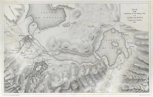 Map of the Operations of the American Army in the Valley of Mexico in August and September 1847 during the Mexican-American War by Erhard Schieble